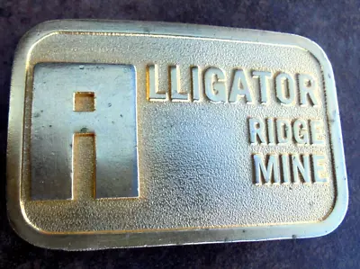 Vintage ALLIGATOR RIDGE GOLD MINE Western Belt Buckle Nevada • $9.50