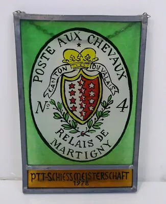 Germany Pff-Schiess Meisterschaft 1978 Shooting Champion Stained Glass  • $19.99