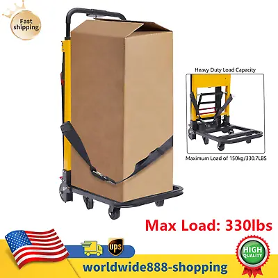 Electric Folding Stair Climbing Hand Truck Climber Cart Dolly 330lbs Max Load US • $903.45