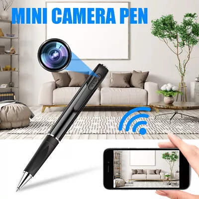 WiFi Mini Hidden Camera Pen HD 1080P Video Recorder Clip Body Portable Nanny Cam • $47.49