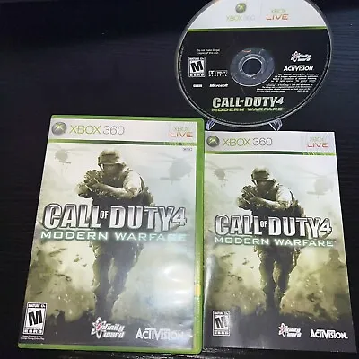 $10 • Buy Call Of Duty 4 Xbox 360 Disc Case Booklet Used Modern Warfare Activision