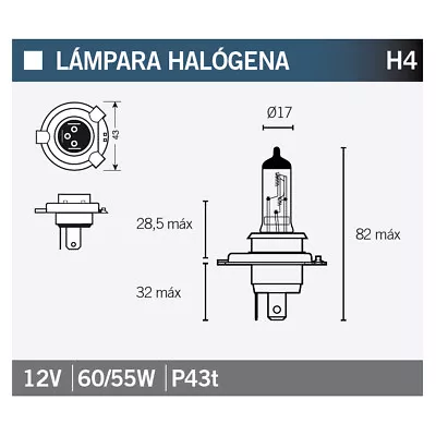 2404 - LAMP HALOGEN H4 BULB Compatible With YAMAHA TRICITY 125 ABS (SEC2) • $12.88