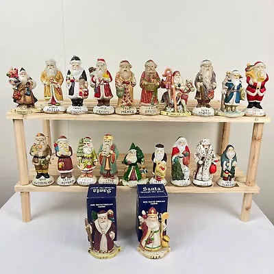 Lot Of 21 Memories Santa Claus Vintage Reproduction Ceramic Christmas Figures • $149.99