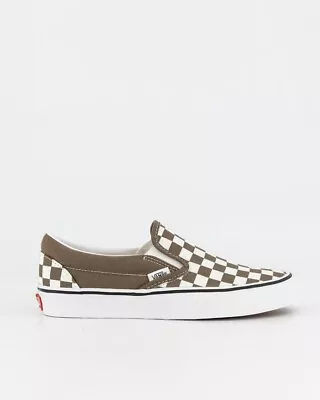 Brand New VANS Classic Slip On Eco Theory Checkerboard Brown US Men's Size 11 • $99.95