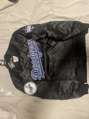 Pro Standard LA Dodgers Black 2020 World Series Logo Black Satin Jacket Size S • $89.99