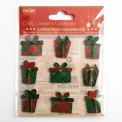 Handcrafted Christmas Decorations Craft Embellishment Handmade Card Scrapbooking • £2.99