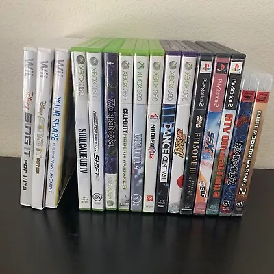 $2.99 • Buy Xbox 360~nintendo Wii~playstation 2  Game Lot  - You Pick Choose