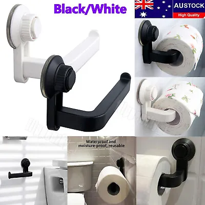 $5.95 • Buy Suction Cup Wall Mounted Toilet Paper Tissue Roll Holder Stand Towel Storage AUS