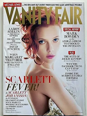 SCARLETT JOHANSSON December 2011 VANITY FAIR Magazine JACKIE KENNEDY • $8.40