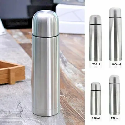 Vacuum Flask Coffee Bottle Thermos  Stainless Steel  350/500/750/1000ml • $11.41