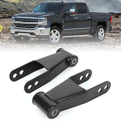 2  Rear Drop Shackles Lowering Kit For 1988-2018 Chevy Silverado GMC Sierra 1500 • $17