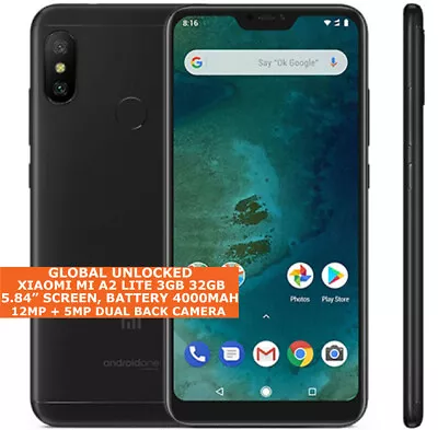 XIAOMI MI A2 LITE (REDMI 6 PRO) 3gb 32gb Octa Core 5.84  12mp Dual Sim Android • $319.35