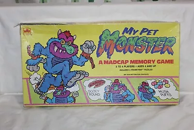 Vintage 1987 MY PET MONSTER A Madcap Memory Game By Golden • $259.99
