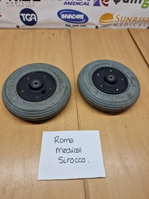 £19.99 • Buy Roma Medical Sirocco Electric Wheelchair Parts Castor Wheels Pair