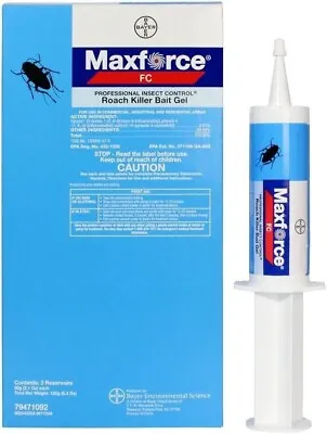 Maxforce FC Roach Bait Gel 3 Tubes 60 Grams Each(180 Grams Total)Free Shipping • $24.95