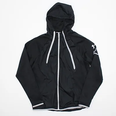 Under Armour Men’s Cold Gear Black Full Zip Hoodie Jacket Size Medium Loose • $21.50