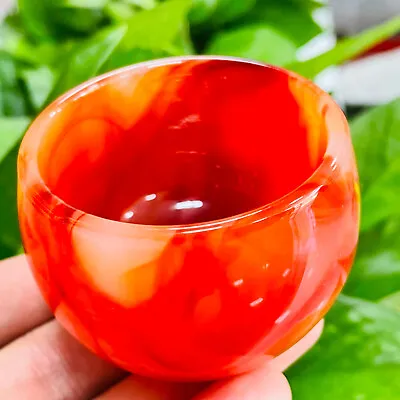 1PC  Natural Carnelian Quartz Bowl Ashtray Crystal Reiki Healing 65MM • $21.11