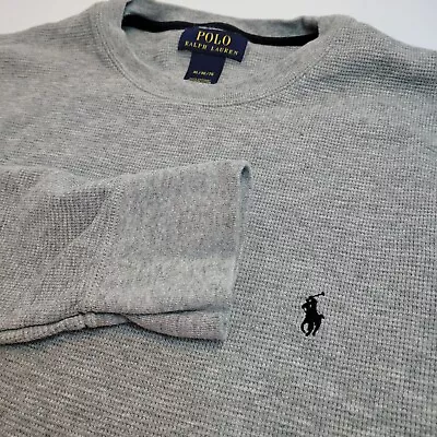 Ralph Lauren Gray Waffle Long Sleeve Thermal Shirt Size XLARGE • $15.99