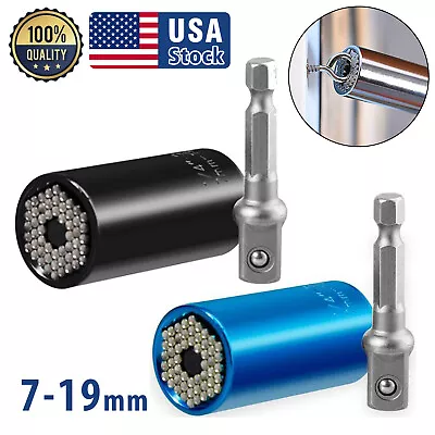 USA Universal Socket Wrench Magical Grip Alligator Multi Tool With Drill Adapter • $11.96