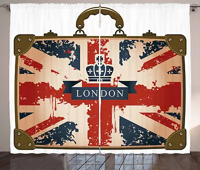 Union Jack Curtains Vintage Suitcase • £39.99
