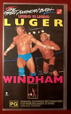 WCW Great American Bash: Luger Vs Windham - 1990s Australian PAL VHS Tape • $30