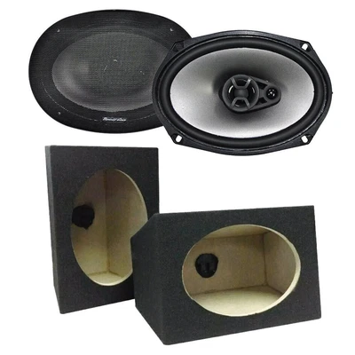 £49.99 • Buy Phoenix Gold Z69CX 6 X9  Coaxial Car Speakers And Black Box Enclosures | Pair