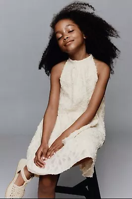 $35 • Buy Nwt Zara Girls Feather Halter Dress Size 13-14 Years