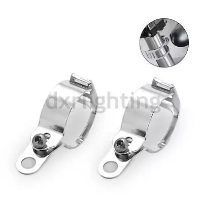 2PC Motorcycle Fork 35-50mm Mount Bracket Clamp Holder Turn Signal Passing Light • $10.98