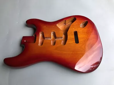 Yellow Painting Guitar Body Replacement Mahogany ST Style Bolt On DIY Project • $83.71