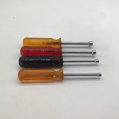 $17.50 • Buy VACO 4pc. Nut Driver Set S5(5/32)-S6(3/16)-S8(1/4)-S10(5/16)- Made In USA