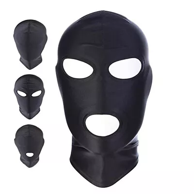 Unisex Spandex Zentai Hood Mask Hood Blindfold Eye Face Cover Halloween Costume • $7.36