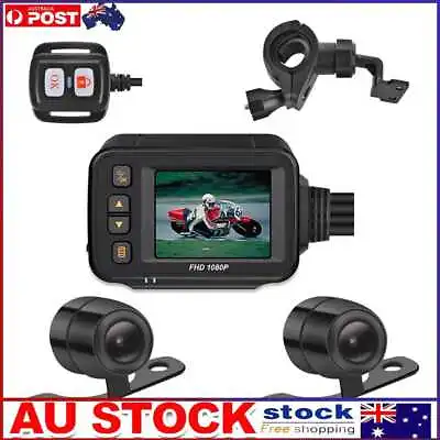 $61.99 • Buy SE30 Motorcycle Dash Cam Front + Rear Camera 2 Inch Display Motorbike DVR System