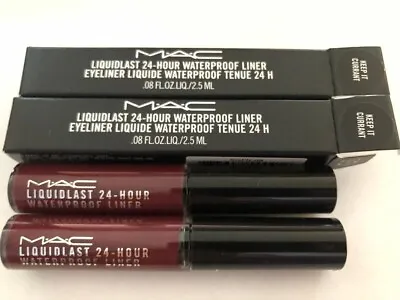 2 X MAC Liquidlast Liner ~ KEEP IT CURRANT ~ NEW IN BOX • $34.99