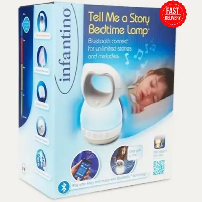 Tell Me A Story Lamp Baby Musical Night Light Free App & Bluetooth Speaker • £14.79