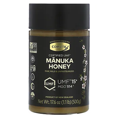 Raw Manuka Honey Certified UMF 15+ (MGO 514+) 17.6 Oz (500 G) • $79.99