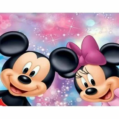 $12.55 • Buy Aus Seller..DIY 5D DIAMOND PAINTING.. MICKEY And MINNIE No 7.full Drill 30 X 40