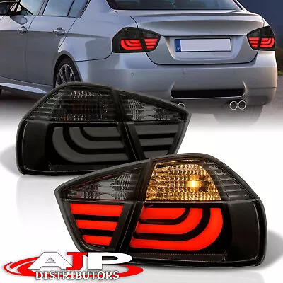 Smoked LED Tube Tail Lights Brake Stop Lamps For 2005-2008 BMW E90 3-Series 4DR • $224.99