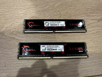 G.SKILL AEGIS F4-3000C16D-16GISB 2x8GB DDR4 3000MHz • $30