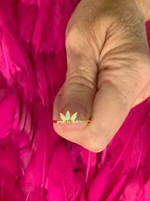 $49 • Buy Brand New LA Kaiser Opal Twinkling Lotus Ring 