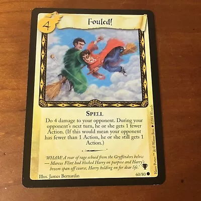 Harry Potter TCG CCG - Quidditch Cup - Fouled - 60/80 Card • $0.99