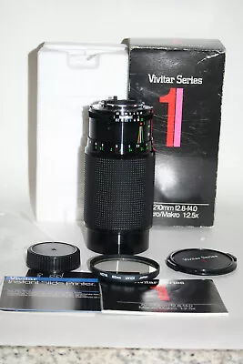 VIVITAR SERIES-1 70-210mm 1:2.8-4 MACRO LENS FOR NIKON AIS JAPAN Made W/ BOX • $149