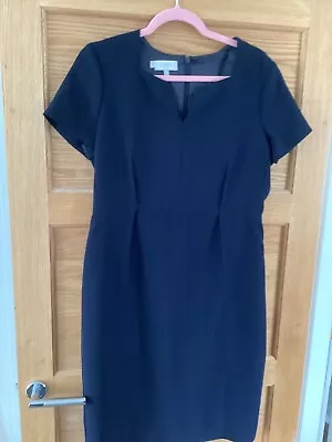 Hobbs Navy Shift Dress Size 14 • £4.99
