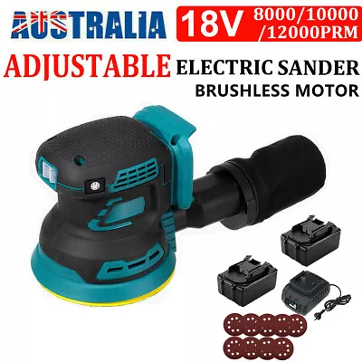 Brushless Cordless 125MM Random Orbital Sander Machine For Makita 18V Battery AU • $77.68