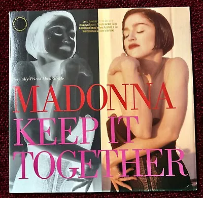 Madonna Keep It Together Gold Stamp Promo 12  Vinyl Record Like A Prayer Album • $35