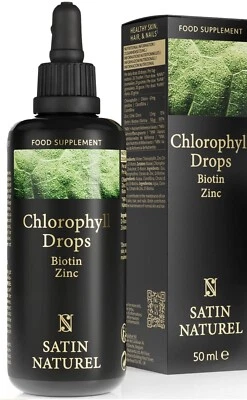 £14.99 • Buy Liquid Chlorophyll Liquid Drops For Water-from Alfalfa Plant With Biotin & Zinc