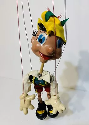 VTG PELHAM Walt Disney Pinocchio Marionette Figurine Puppet 1962 EXTRA BIG NOSE • $210.74