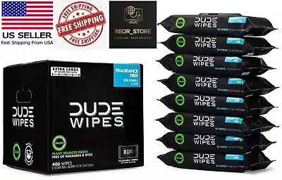 DUDE Wipes Flushable Wipes Extra Large And Fragrance-Free Wipes (400 Ct.) • $27.77