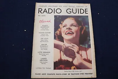 1938 February 26 Radio Guide Magazine - Martha Raye Cover - E 9211 • $45