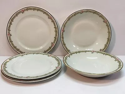 Vintage T. Haviland Limoges France Schleiger 1063-1 Salad Plates Soup Bowls • $25