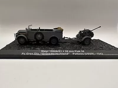 £11 • Buy Atlas Editions Steyr 1500A/01 + 20mm FLAK 38- 1/72 SCALE MODEL / COMBAT TANK